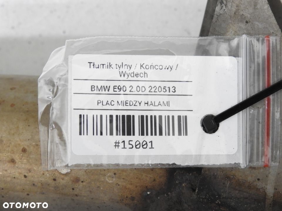 TŁUMIK WYDECH KOŃCOWY BMW E90 2.0 D - 9