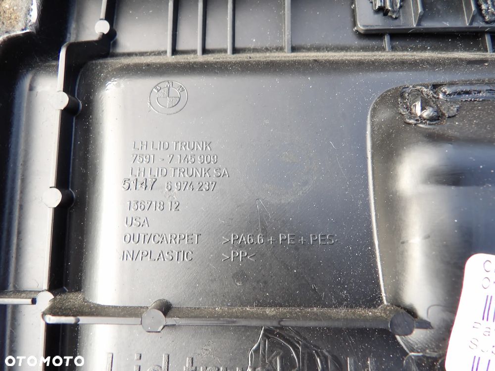 BMW - E70,X5 - BOCZEK BAGAŻNIKA TAPICEROWANY - PRAWY/LEWY - CENA ZA 1 SZT - 7145909  7145910 - 4
