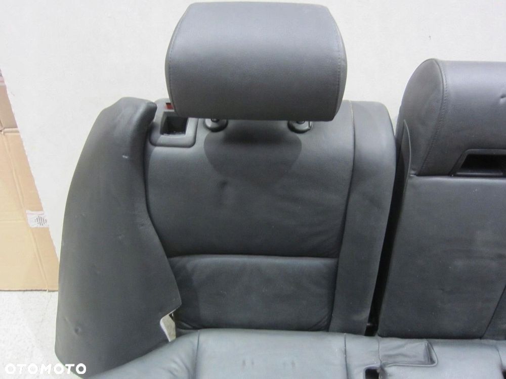 BMW 5 E61 KANAPA TYLNA TYŁ SKÓRA CZARNA SIEDZISKO OPARCIE - 4