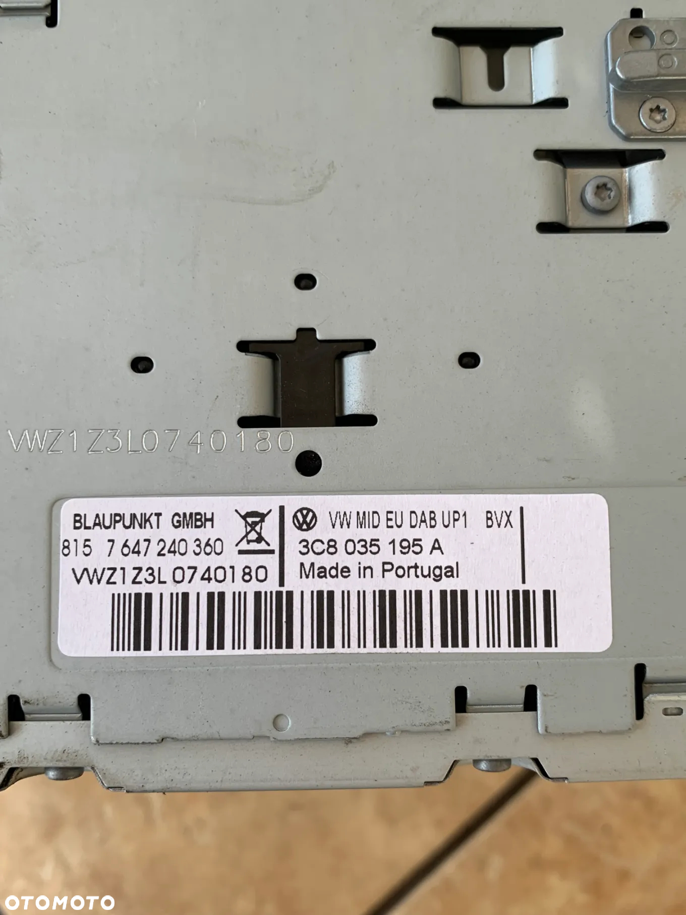VW TIGUAN RADIO ODTWARZACZ NAWIGACJA NAVI MMI 3C8035195A - 3