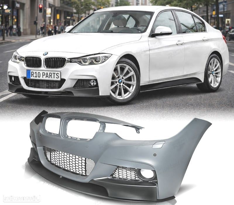 PARA-CHOQUES FRONTAL BMW F30 F31 LOOK M PERFORMANCE PDC ABS - 1