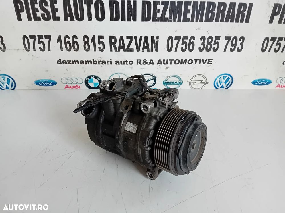 Compresor Clima AC Bmw F10 F11 F01 F02 F07 F06 F12 X5 X6 3.0 D N57 N57D30A Cod 6987890 7 Caneluri - 3