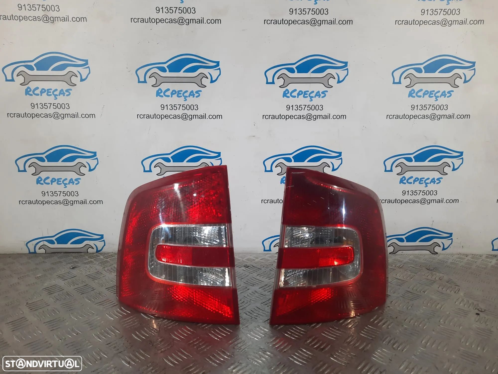 FAROLIM FAROLINS ESQUERDO DIREITO SKODA OCTAVIA II 2 MK2 BREAK COMBI CARRINHA 1Z9945111B 1Z9945111 1Z9945112B 1Z9945112 - 1