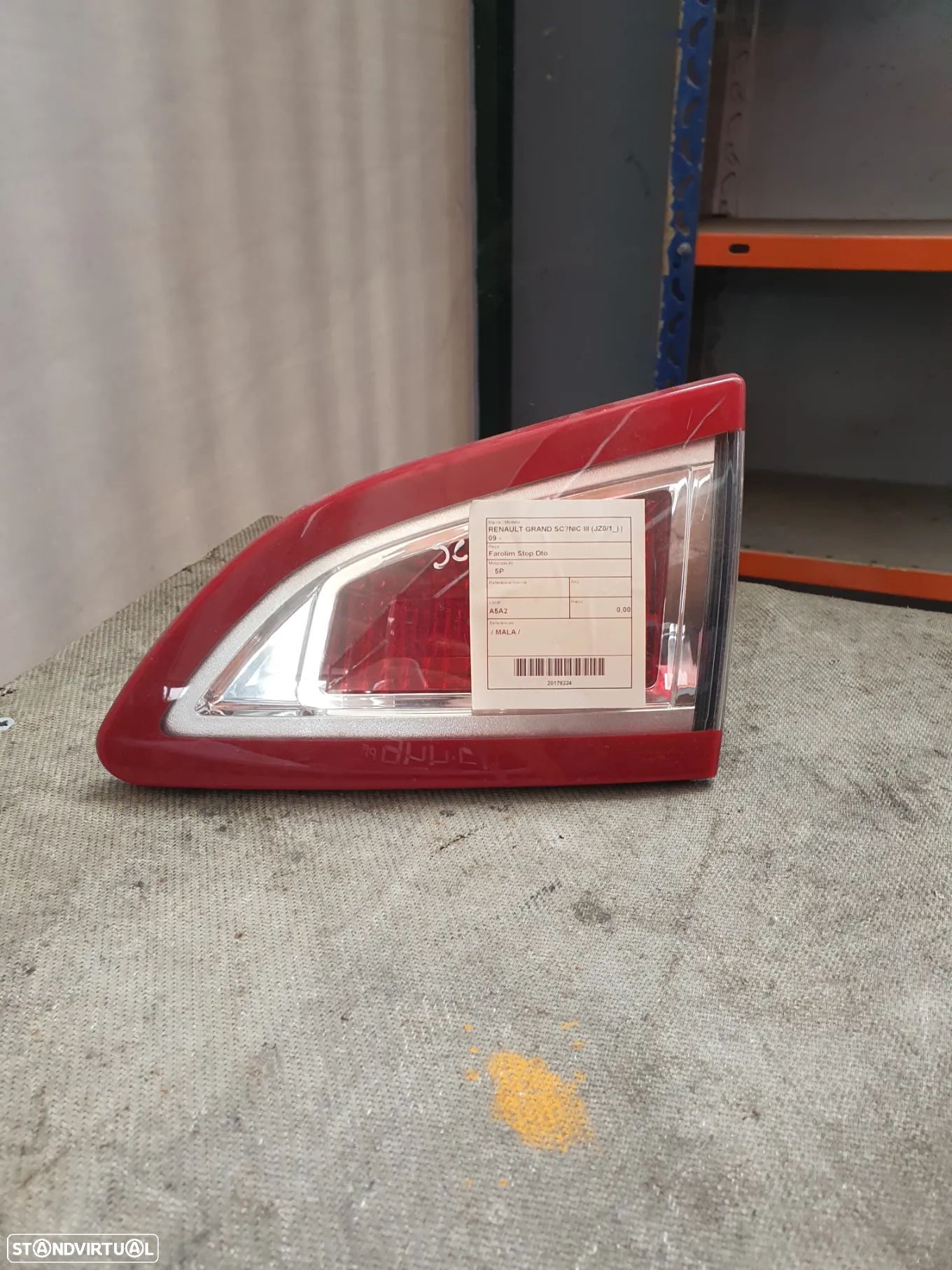 FAROLIM DIREITO MALA RENAULT SCENIC III / 265500018R - 1