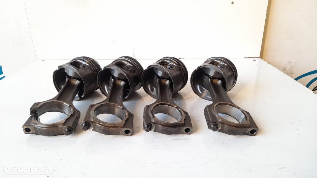 PISTÃO PISTÕES PISTONS BIELA BIELAS MOTOR N47D20A 0840BB BMW SERIE 3 E92 320D 177CV N47D20A; - 5