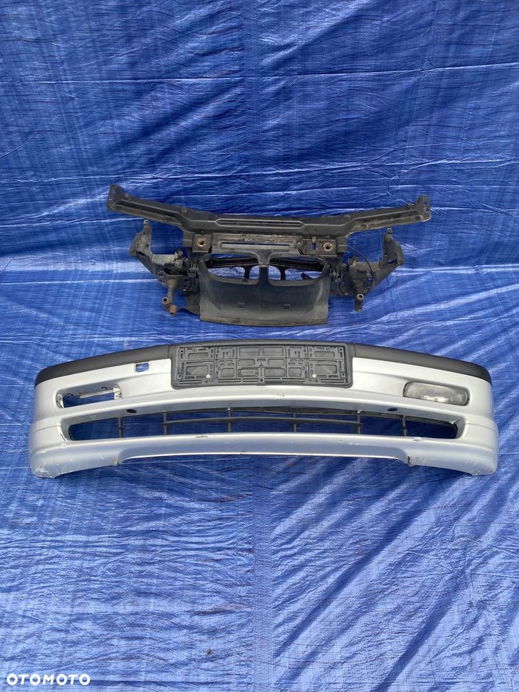KOMLETNY PAS PRZEDNI ZDERZAK BMW e46 SREBRNY ORYGINAŁ - 1