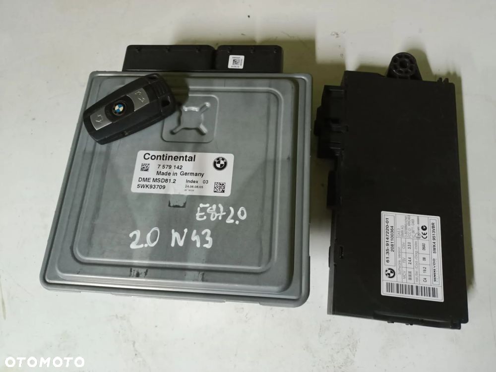 Sterownik silnika Cas kluczyk BMW E87 E90 E60 2.0 N43 7579142 MSD81.2