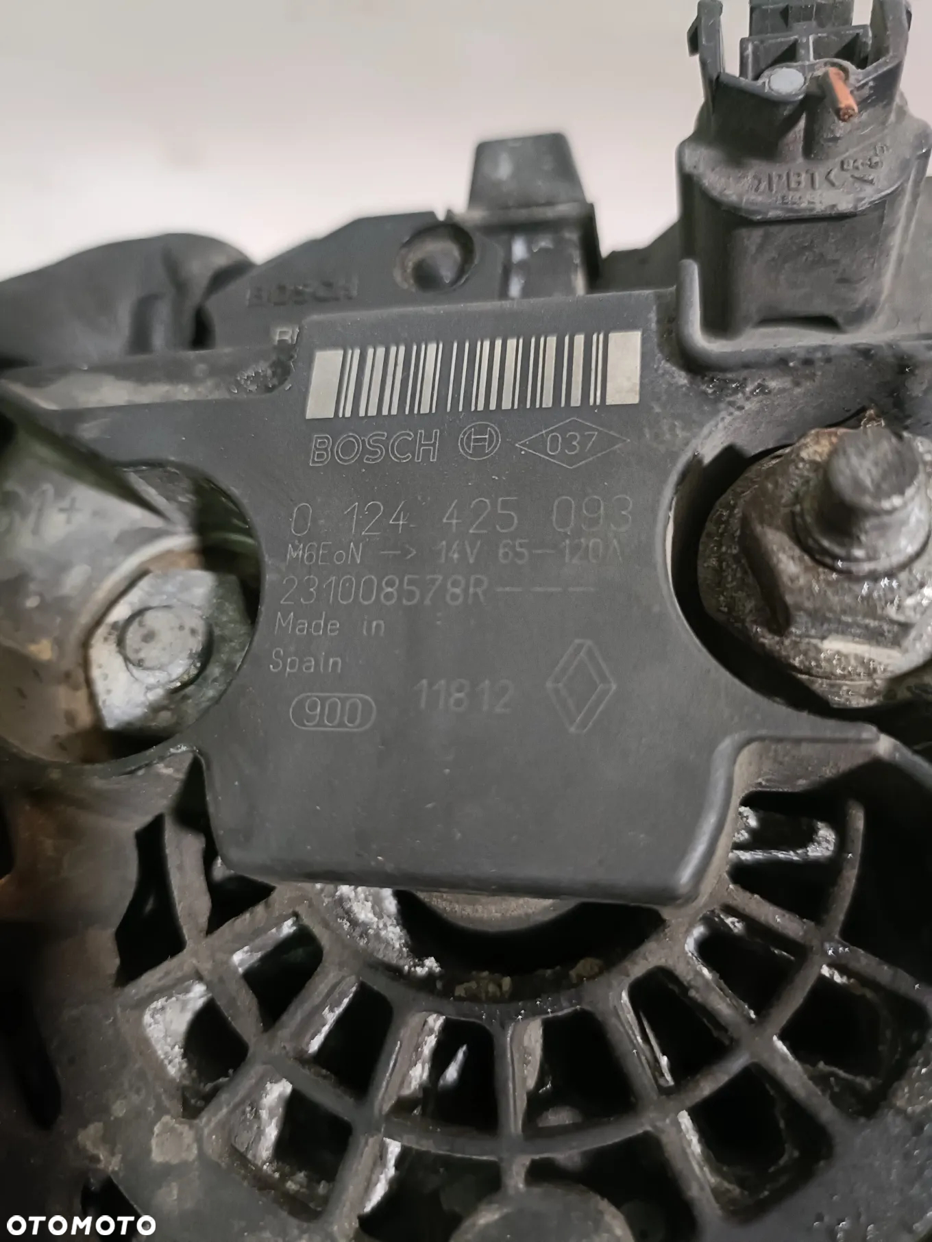 RENAULT FLUENCE 09-16 1,6 B alternator BOSCH 0124425093 * - 5