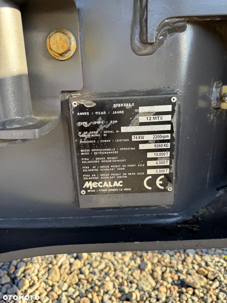 Mecalac 12 MTX 9260 kg Koparko Ładowarka - 10