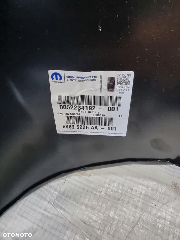 BŁOTNIK LEWY PRZEDNI FIAT DUCATO JUMPER 290 14- NOWY ORYGINAŁ 52234192 - 13