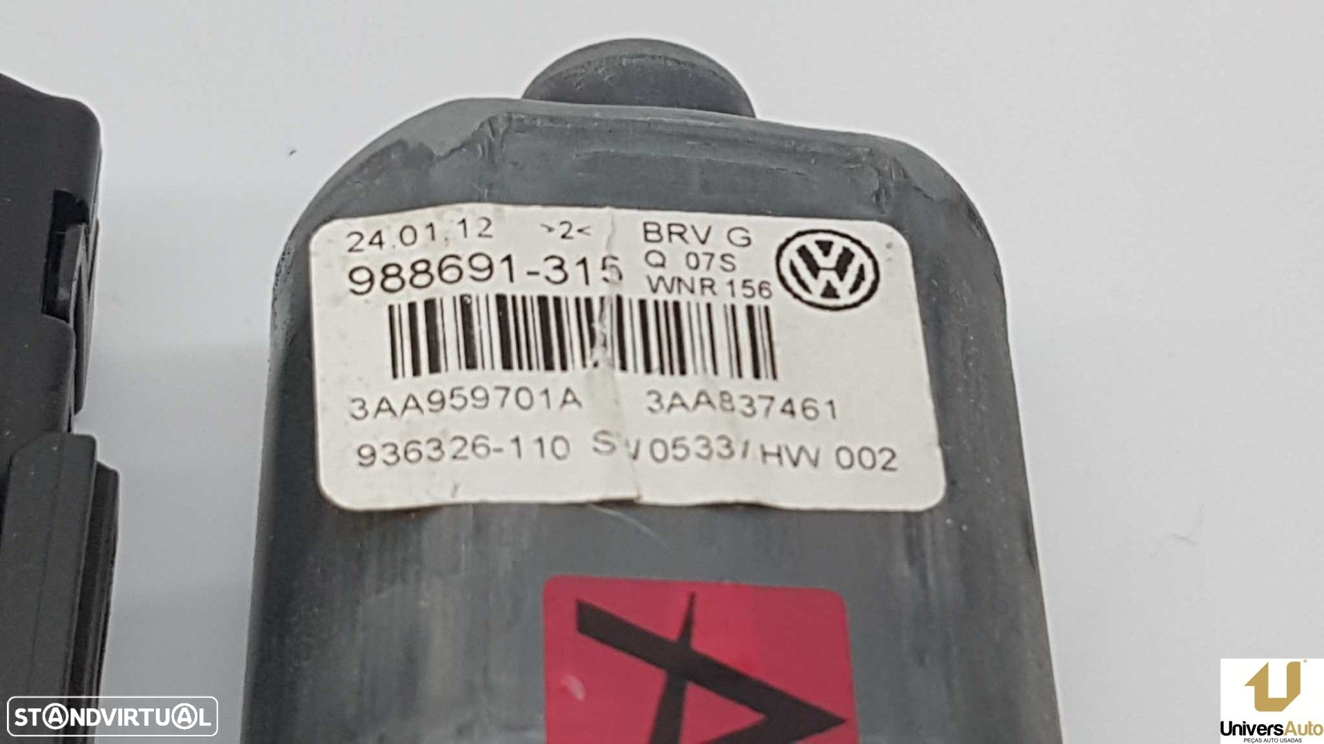 MOTOR ELEVADOR FRENTE ESQUERDO VOLKSWAGEN PASSAT LIM. (362) ADVANCE BLUEMOTION - 4