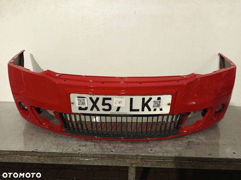^ ZDERZAK PRZÓD PRZEDNI DO SKODA OCTAVIA II 2 VRS RS + 8180 CZERWONY HALOGENY - 1