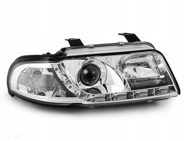 Lampy Reflektory Audi A4 B5 99-00 Chrome - 1