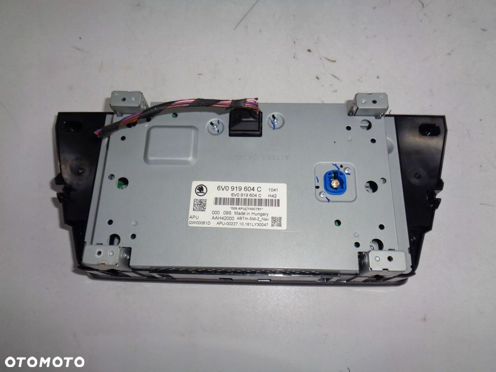 fabia iii rapid radio nawigacja wyświetlacz ekran 6v0919604c - 3