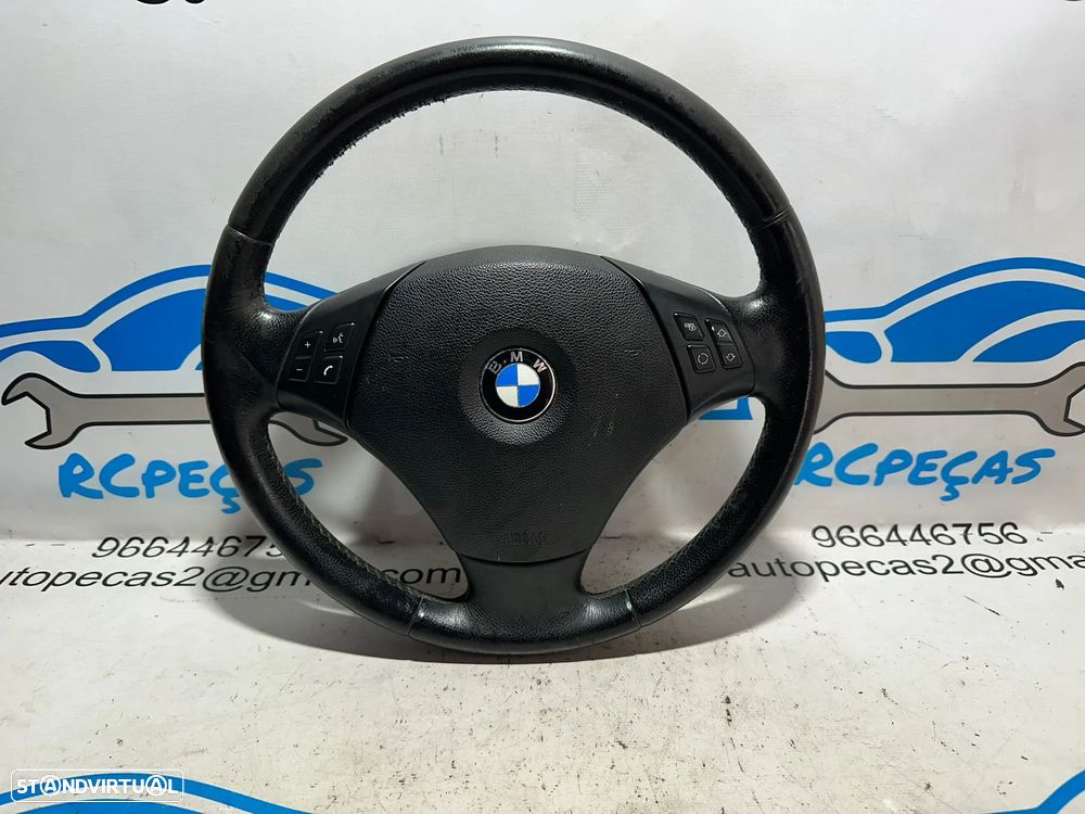 Volante Completo Pele Original Multifunções Comandos BMW Serie 1 3 X1 E83 6764547 - 1