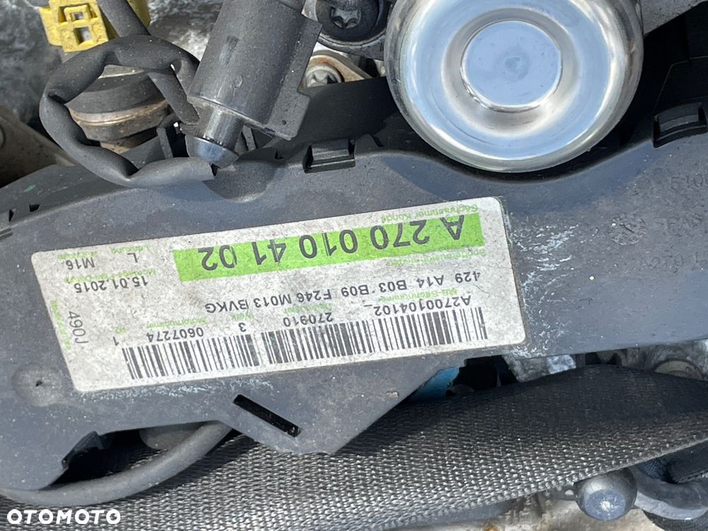 SILNIK KOMPLETNY MERCEDES W176 W246 C117 1.6 CGI A2700104102 - 3