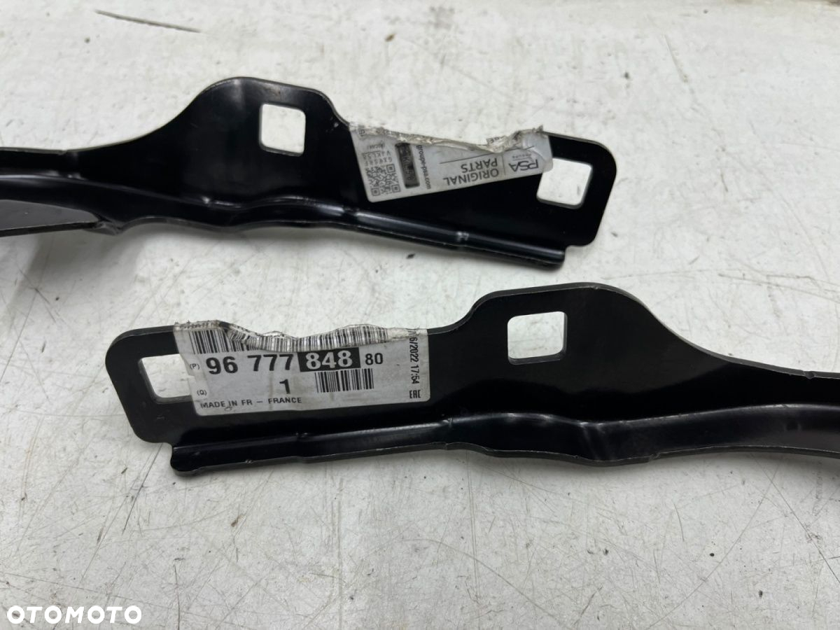 Zawias maski Peugeot 308 II T9 13-21r. NOWE zawiasy pokrywy silnika lewy prawy komplet 9677784980 - 4