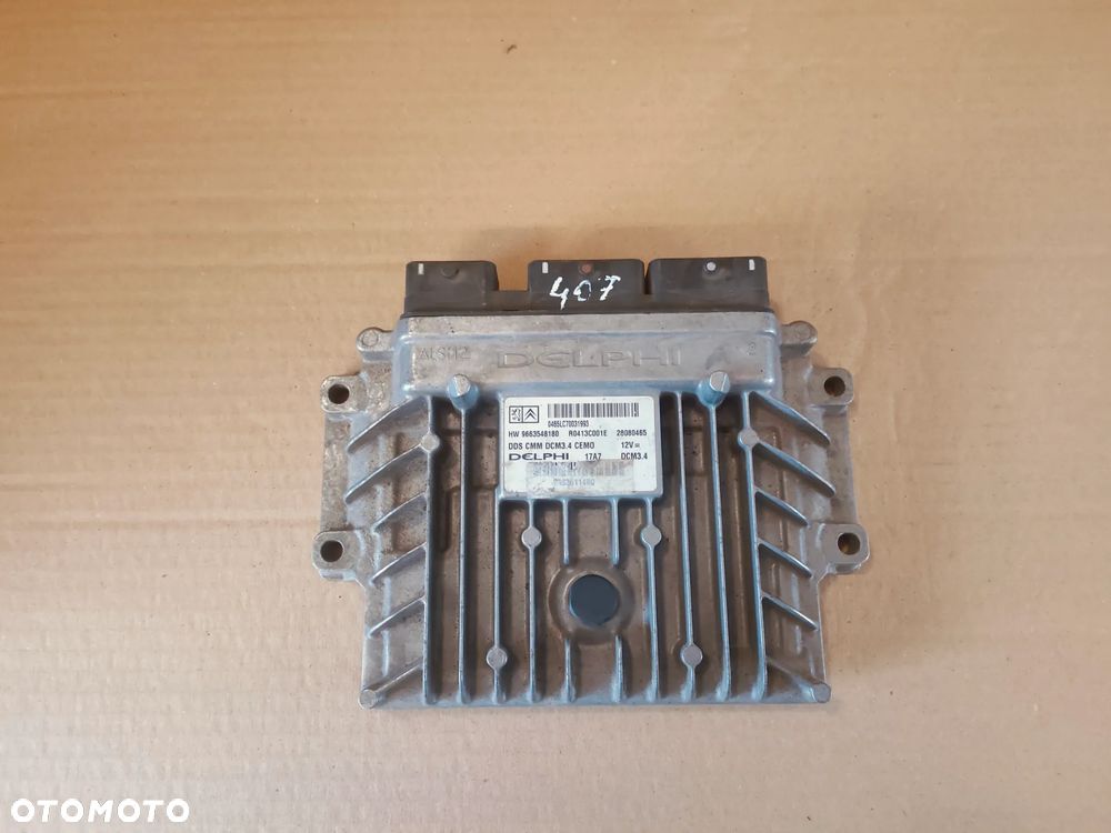 PEUGEOT 407 2.0 HDI STEROWNIK SILNIKA 9663548180 - 1