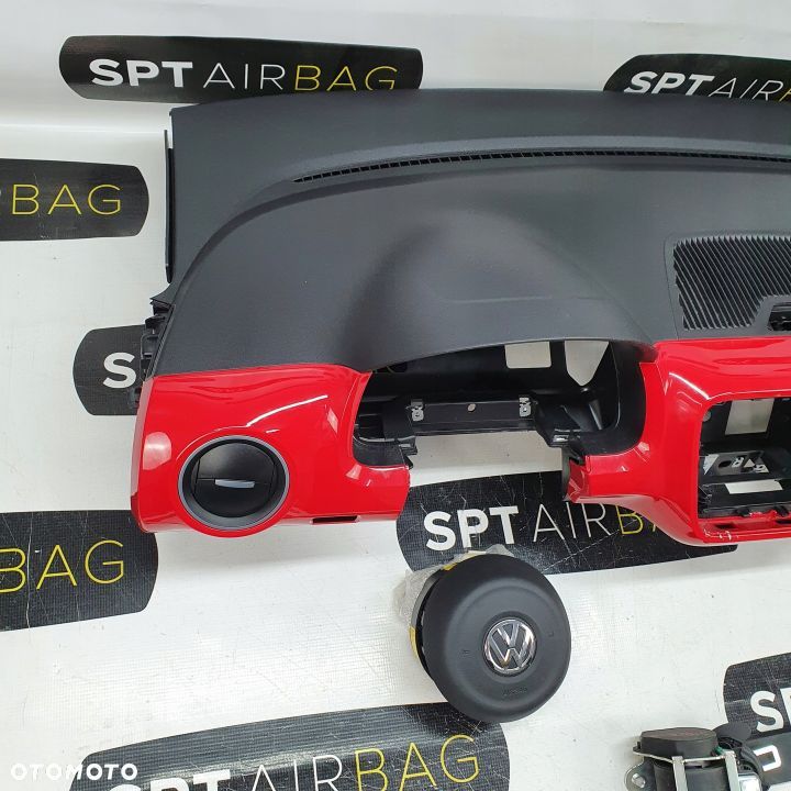 VW UP! UP DESKA ROZDZIELCZA KONSOLA KOKPIT PULPIT PODUSZKI AIRBAG AIR BAG PASY KIT SET - 2
