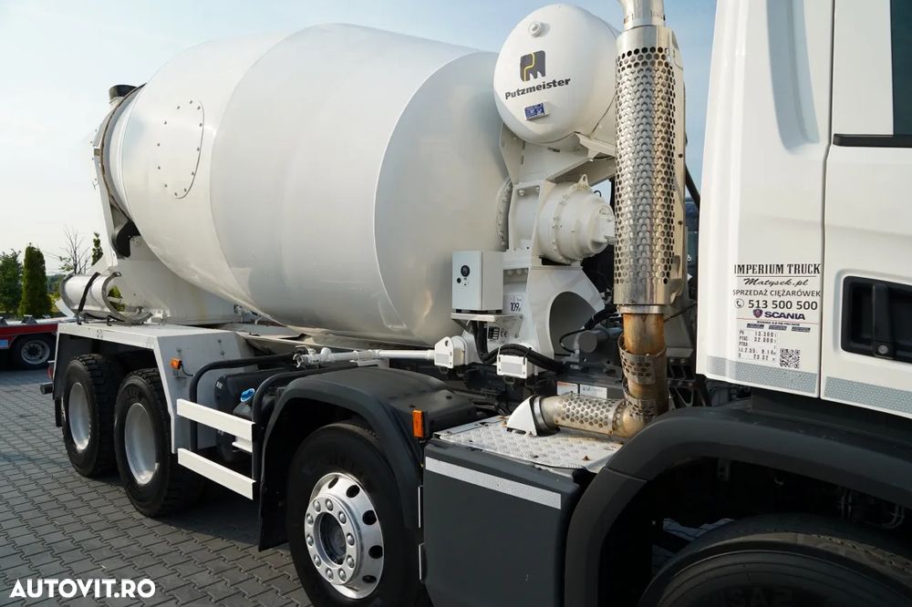 Scania P 410 XT / BETONOMIESZARKA / GRUSZKA / PUTZMEISTER 9 m3 / EURO 6 / ALUFELGI - 16