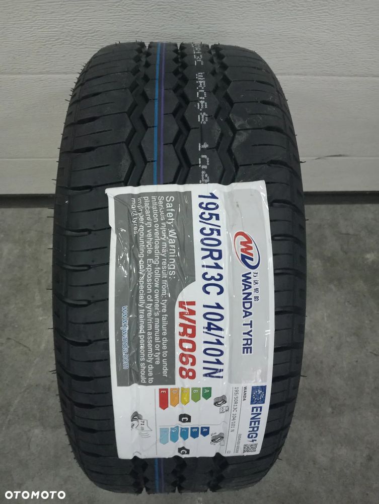 KOŁO 195/50 R13C WANDA 5x112 FELGA ALUMIOWA SREBRNO-CZARNA PRZYCZEPA OPONA - 7