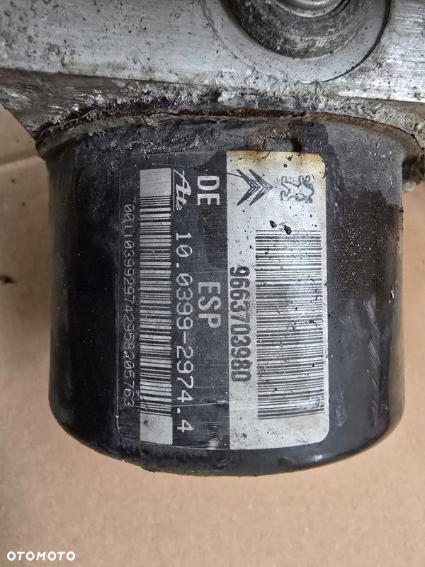 CITROEN C3 C2 PEUGEOT 207 ABS ESC 9663703980 10.0399-2974.4 - 3