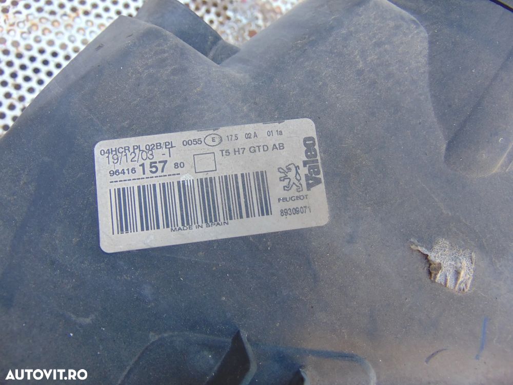 Far Peugeot 307cc faruri stanga dreapta europa Peugeot 307 cabrio - 4