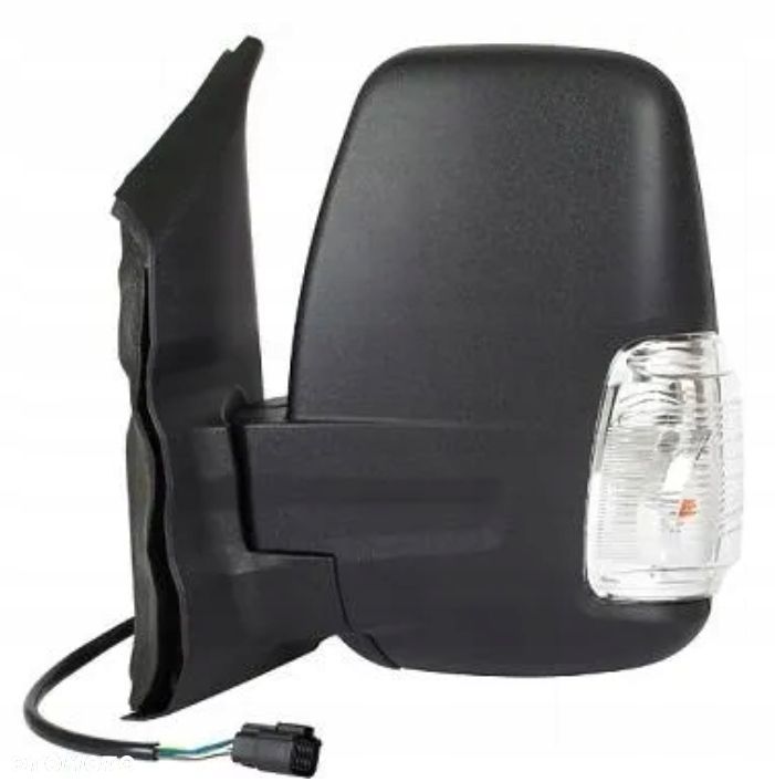 Lusterko Ford Tourneo 14-19 Lewe Migacz Biały Krótkie Ramię Tekstura Ręczne - 1