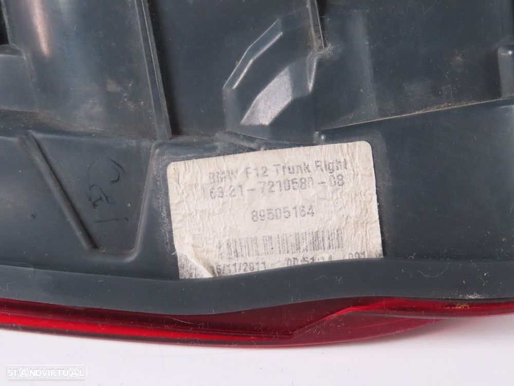 Farolim da mala Direito Usado / Original BMW 6 Convertible (F12)/BMW 6 Coupe (F1... - 4
