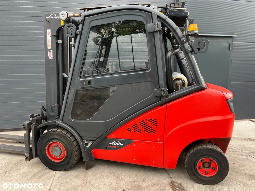 Linde H35T 393-02 Gaz LPG TRIPLEX Kabina Klimatyzacja Pozycjoner Przesuw boczny - 13