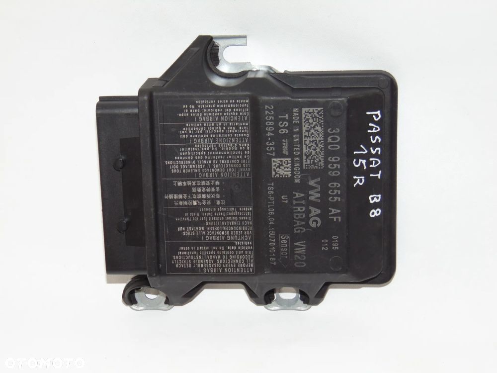 Moduł sterownik sensor Airbag poduszek 3Q0959655AF VW Passat B8 - 7