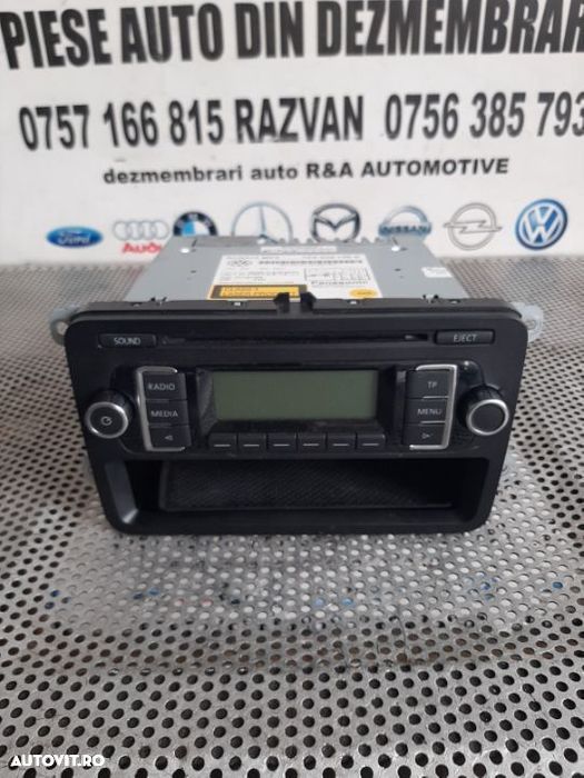 Radio Cd Mp3 Vw Golf 6 Plus Touran Caddy Etc. Dupa 2009 Aproape Nou - 1