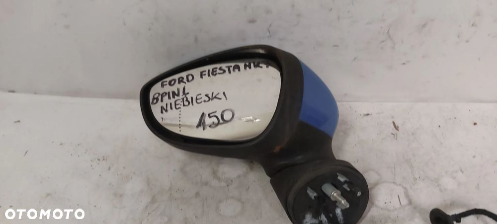 . LUSTERKO ELEKTRYCZNE FORD FIESTA MK7 LEWE 8PIN NIEBIESKI - 1