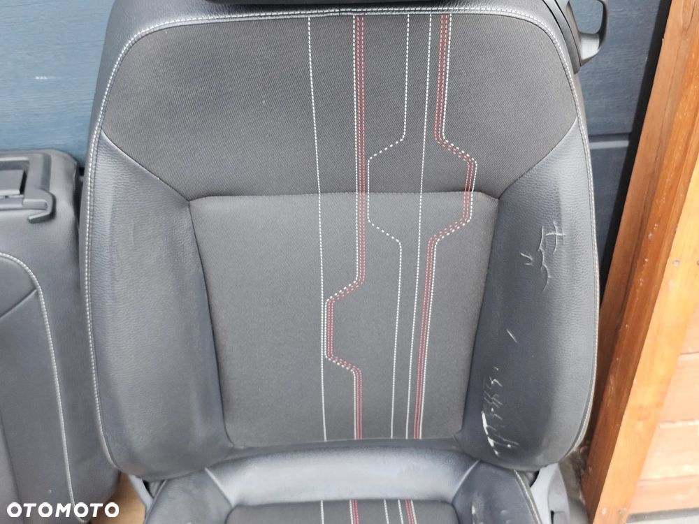 FOTELE PRZEDNIE KANAPA OPARCIE TYŁ BOCZKI PÓŁ SKÓRA OPEL CORSA D 3 DRZWI 3D EUROPA - 4