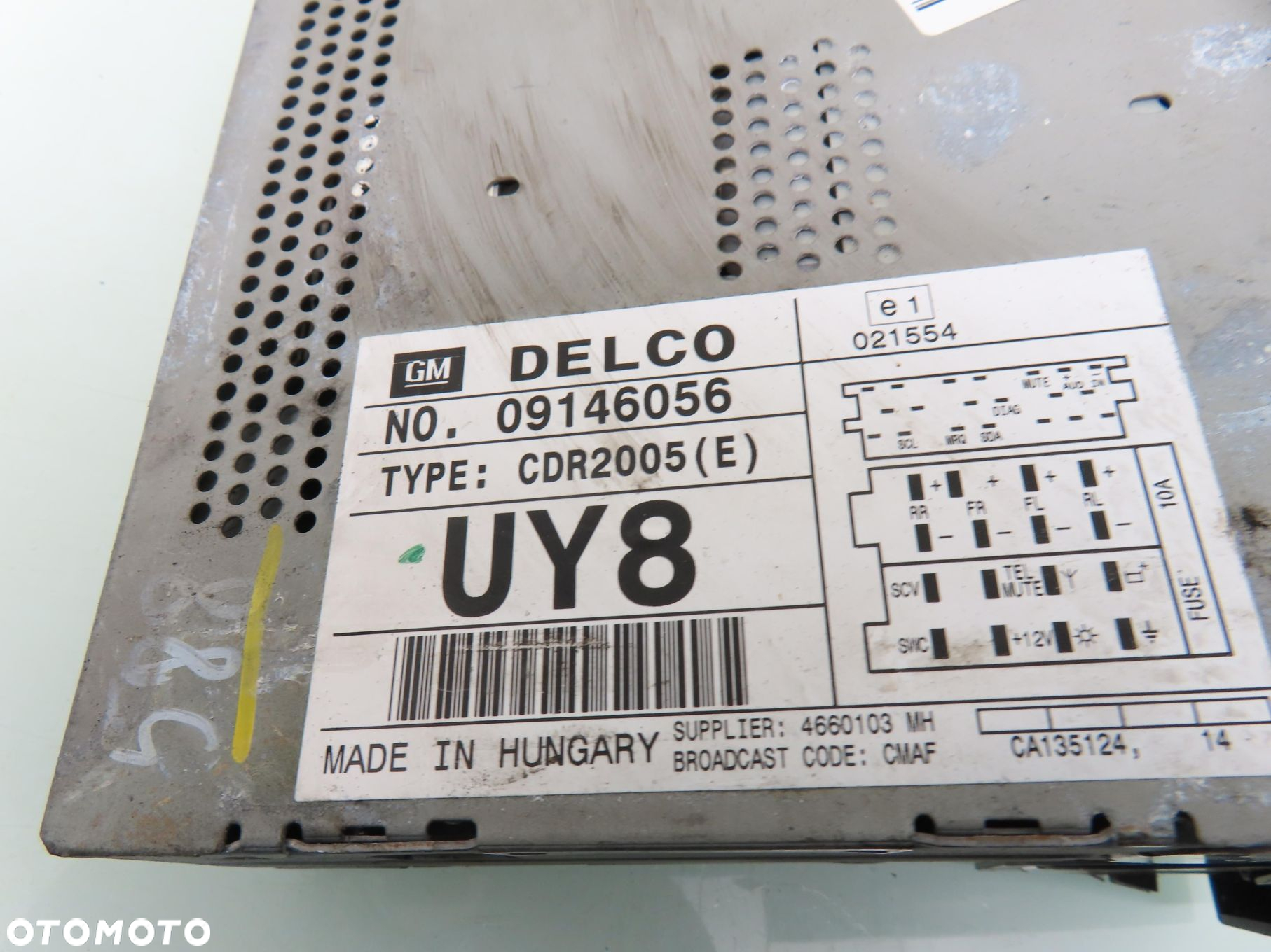 RADIO OPEL OMEGA B 09146056 CDR2005 - 4