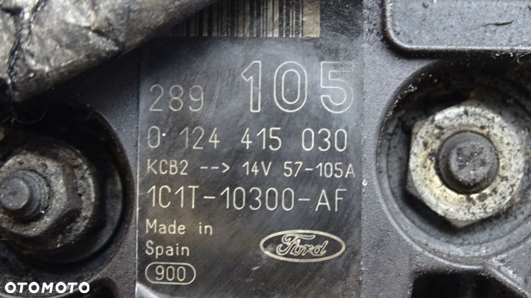ALTERNATOR 105A FORD TRANSIT V 2.0 0124415030 1C1T-10300-AF - 4