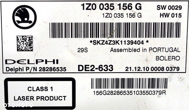 radio cd mp3 skoda octavia ii fl lift / yeti 1z0035156g - 6