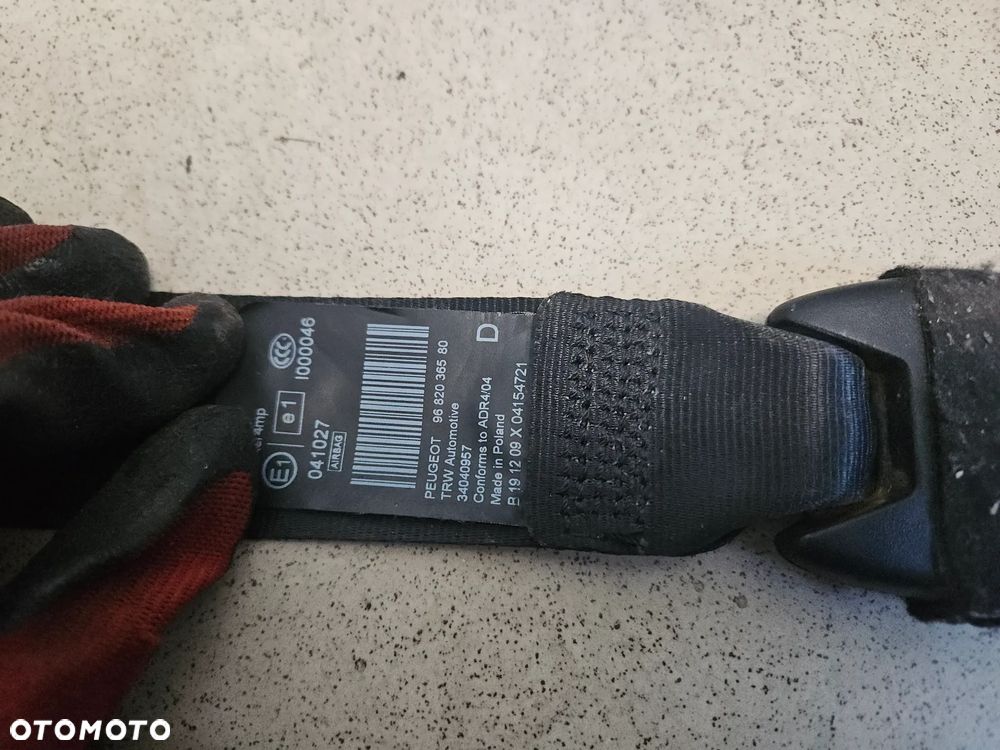 Pas bezpieczeństwa lewy prawy przedni PEUGEOT 5008 I 2010r KTPD 9681974480 9682036580 - 7
