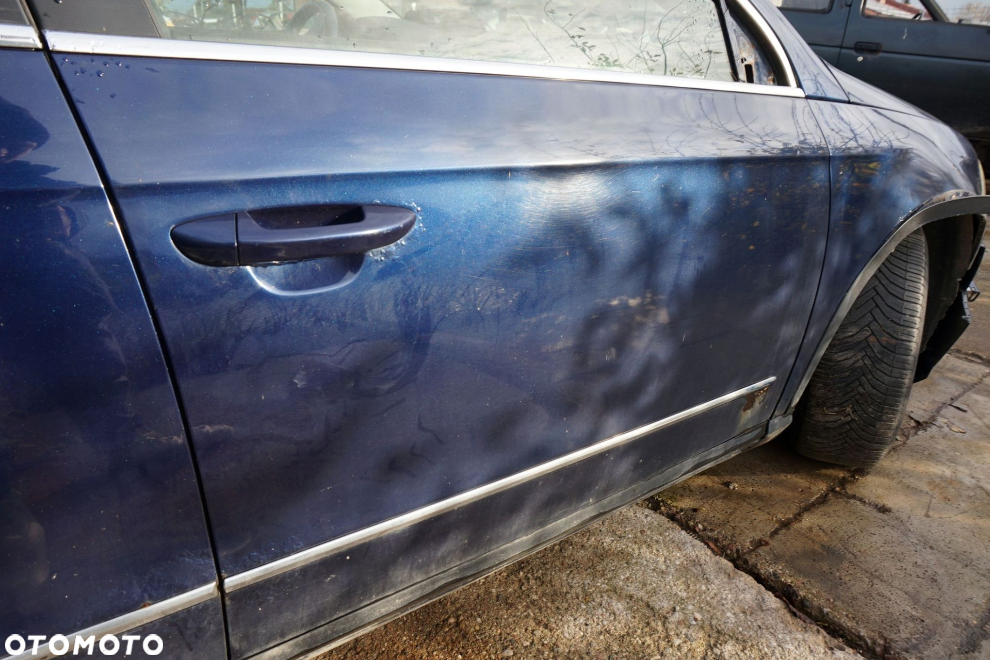 DRZWI PRZEDNIE PRAWE PASSAT B6 KOMBI LD5Q  GRANATOWY VOLKSWAGEN 2005-2010 - 3