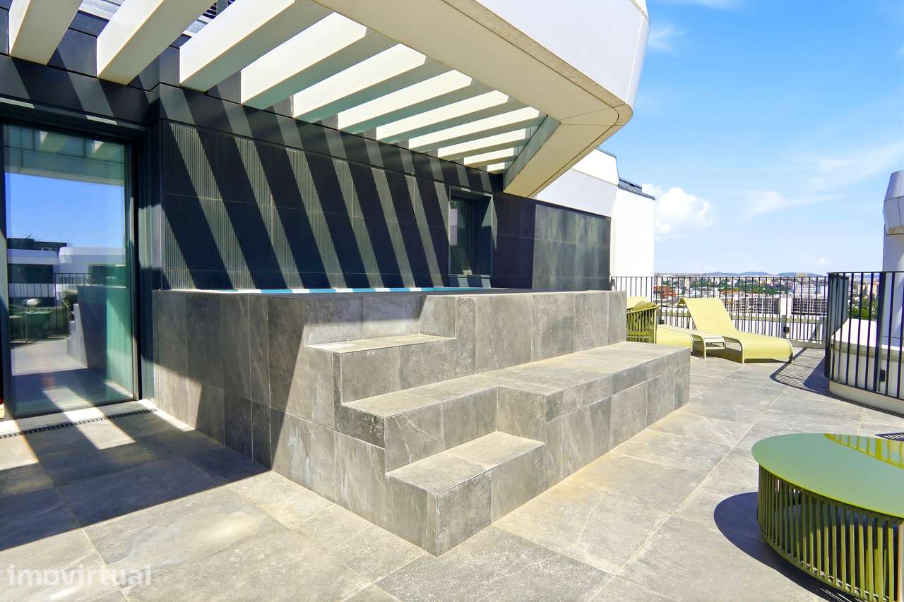 Penthouse T2 no Distrikt com Piscina Privativa - Grande imagem: 4/40