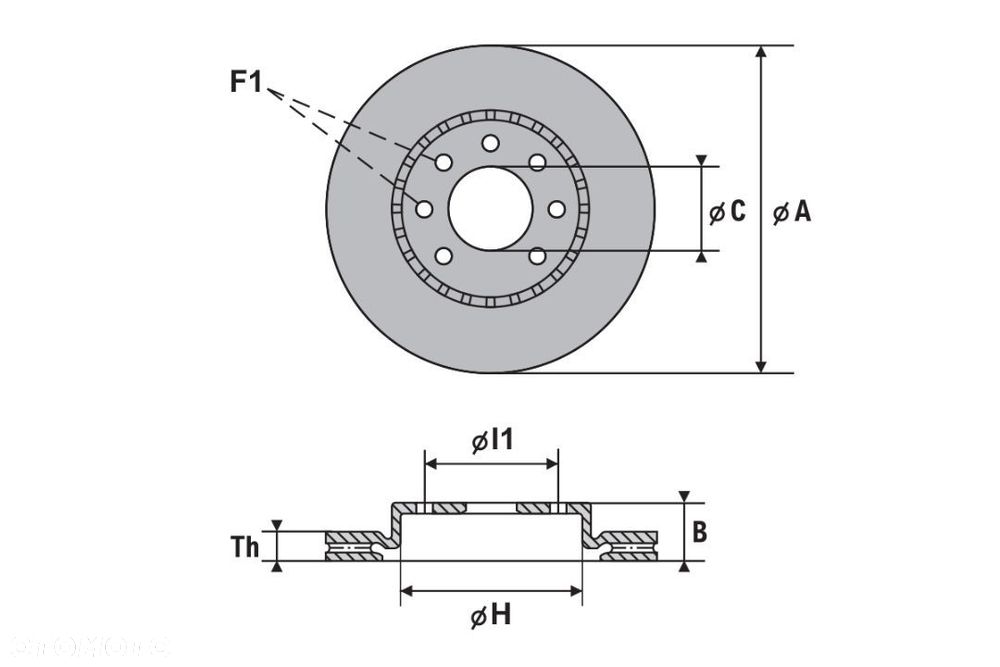 TARCZE ROTINGER BMW 5 E60 E61 E63 E64 TYŁ 320mm - 5