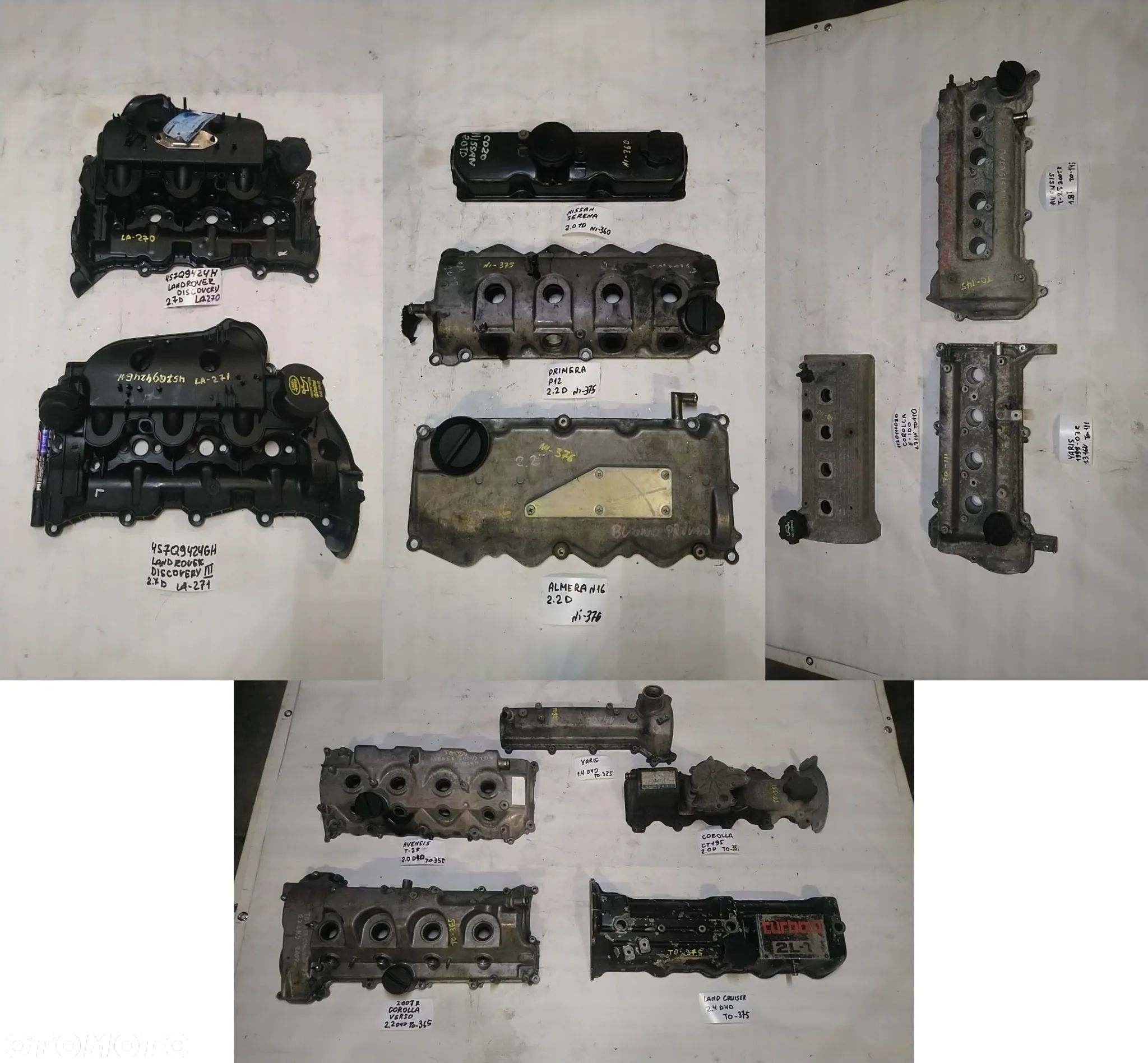 LEXUS LAND ROVER SUZUKI MITSUBISHI MAZDA HONDA NISSAN KIA HYUNDAI TOYOTA POKRYWA ZAWORÓW, POKRYWA DEKIEL - 1