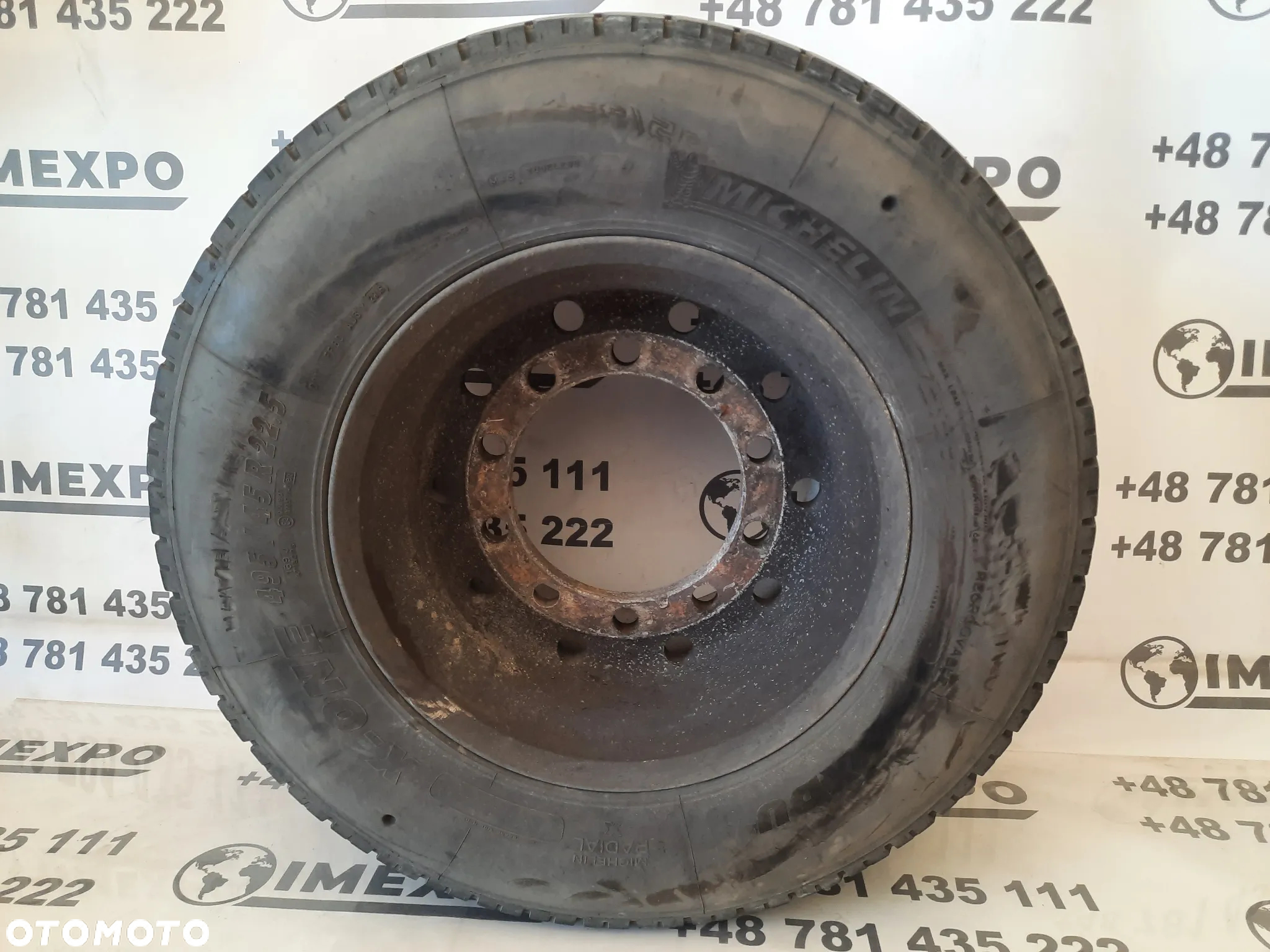Koło opona alufelga felga 17 x 22.5 / 22.5 x 17 / 495/45 r 22,5 / ALCOA 840512 - 3