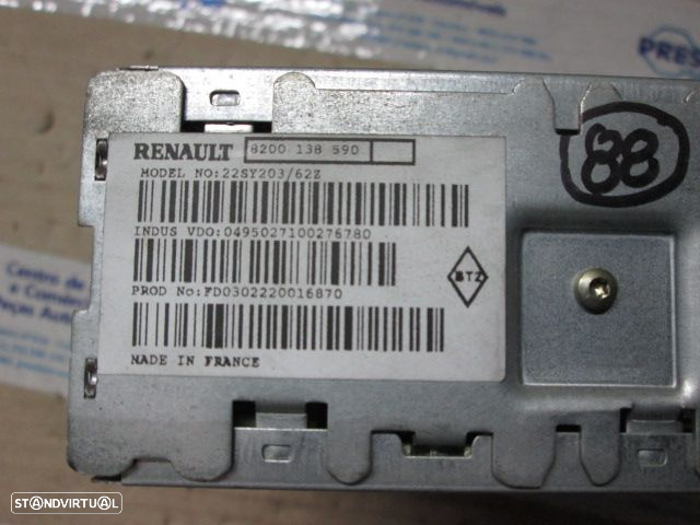 Radios 8200138590 RENAULT LAGUNA 2003 22SY203/62Z - 3