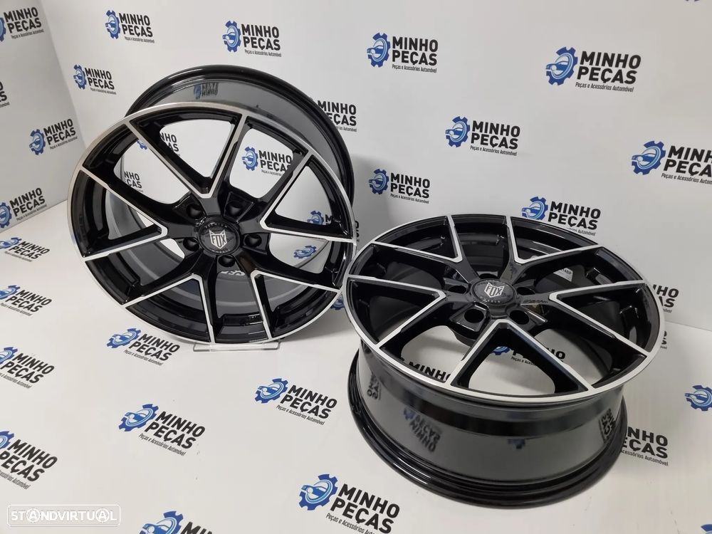 Jantes Fox FX5 em 17 (5x100) Preto Polido - 5