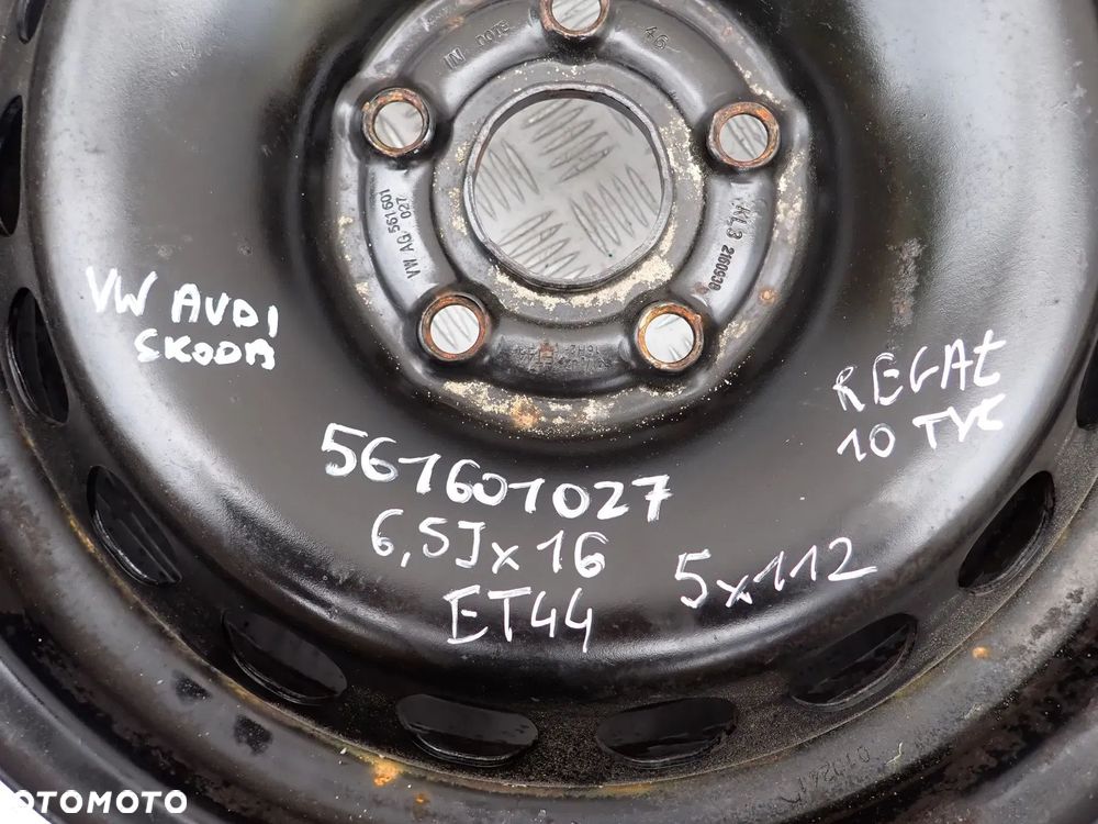 FELGI STALOWE VW 5X112 6,5X16 ET 44 - 6