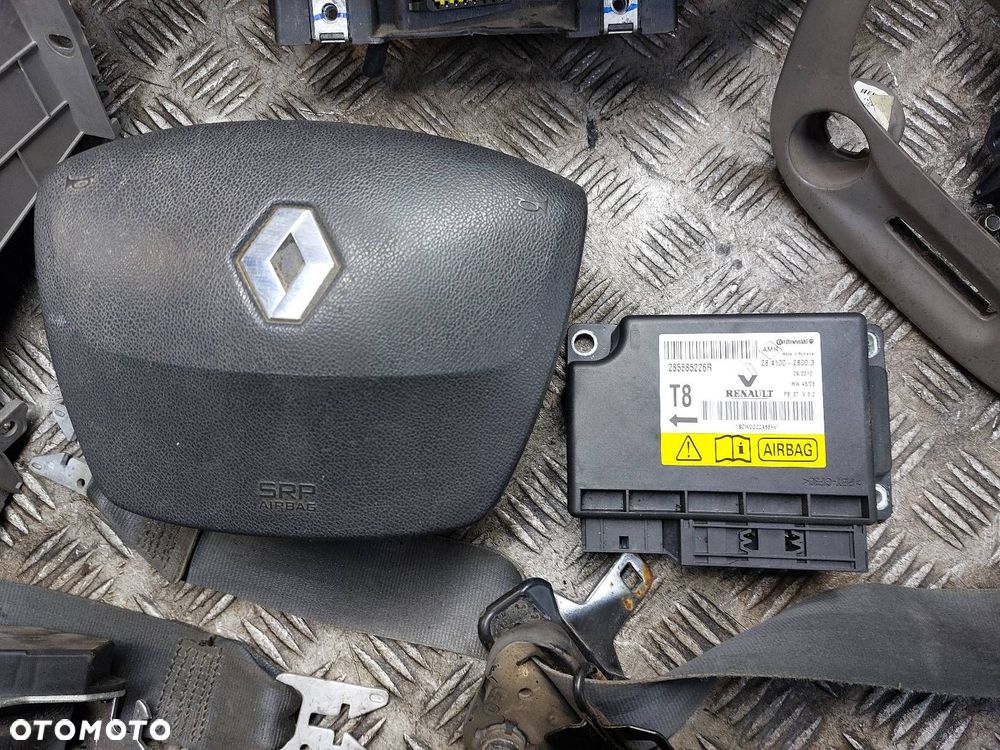 ZESTAW AIRBAG KOKPIT DESKA PODUSZKI PASY MODUŁ AIRBAG RENAULT MEGANE III - 4
