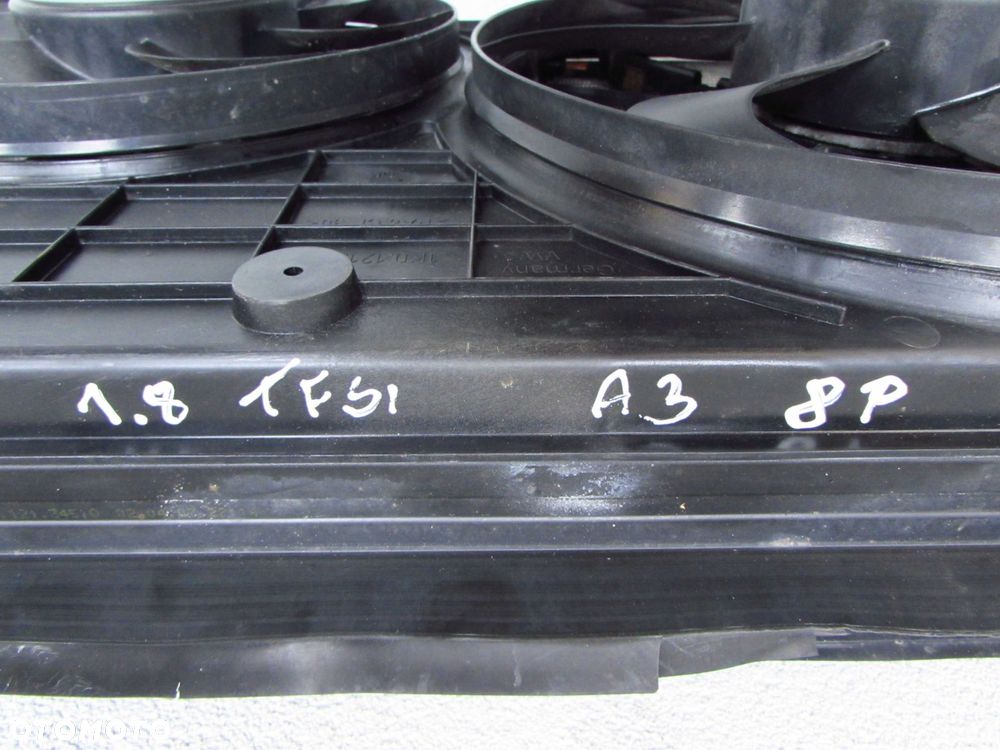 AUDI A3 8P 1.8 2.0 TFSI 03-10 CLODNICE WODY KLIMA INTERCOOLER WENTYLATOR 1K0121251AT 1K0145803S - 12