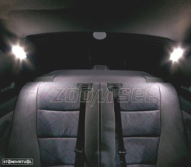 KIT COMPLETO 16 LAMPADAS LED INTERIOR PARA BMW SERIE 3 E36 SEDAN COUPE M3 316I 318I 320I 323I 323IS - 4