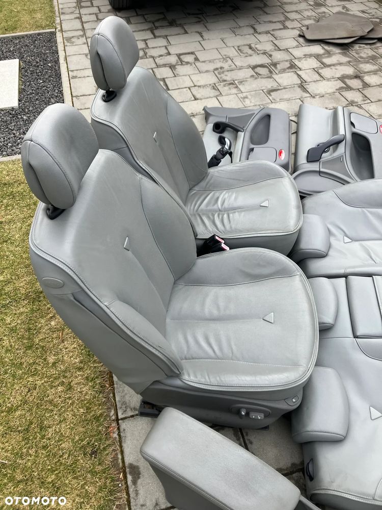 FOTELE SKÓRA REANULT LAGUNA II ELEKTRYKA KANAPA PODGRZEWANE  BOCZKI SZARA SKÓRA ROLETY - 9